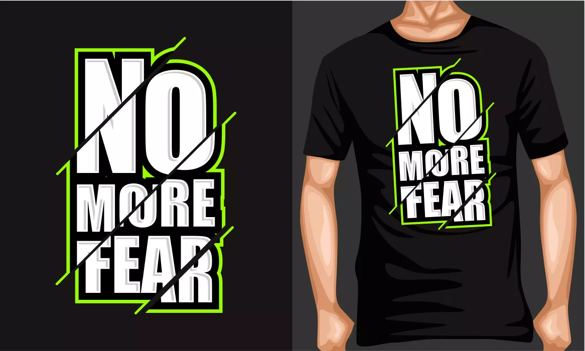 وکتور طرح روی تیشرت مفهومی انگلیسی