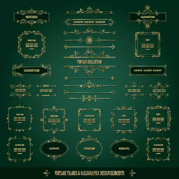وکتور کلکسیون المان طراحی و سنتی