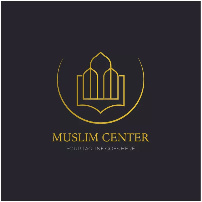 وکتور طراحی لوگو خطی اسلامی