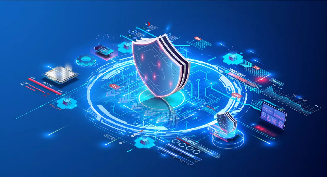 وکتور پس زمینه تکنولوژی و امنیت سایبری