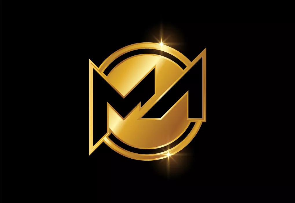 وکتور لوگو حروف انگلیسی طلایی