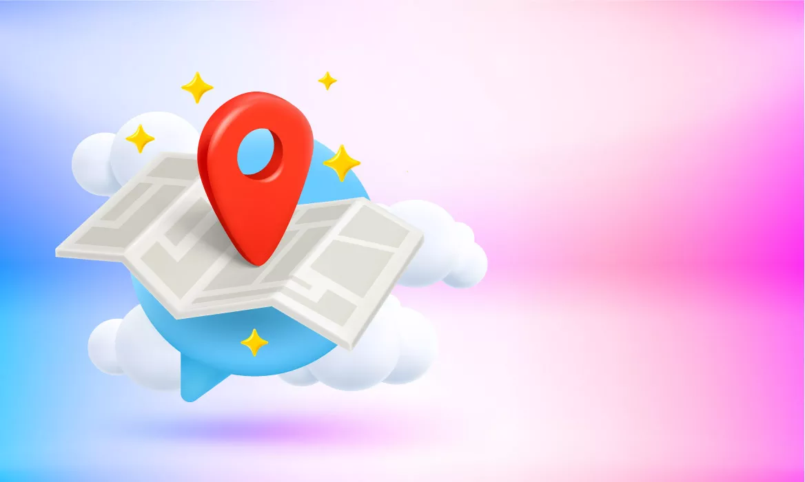 وکتور سه بعدی لوکیشن و نقشه