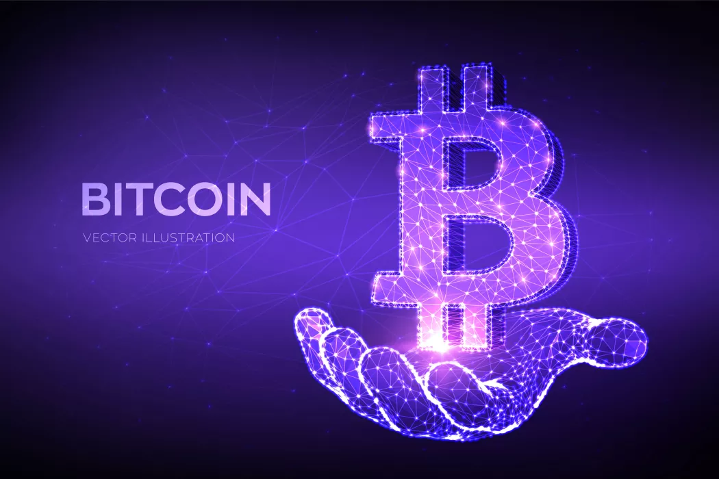 وکتور پس زمینه درخشان ارز دیجیتال