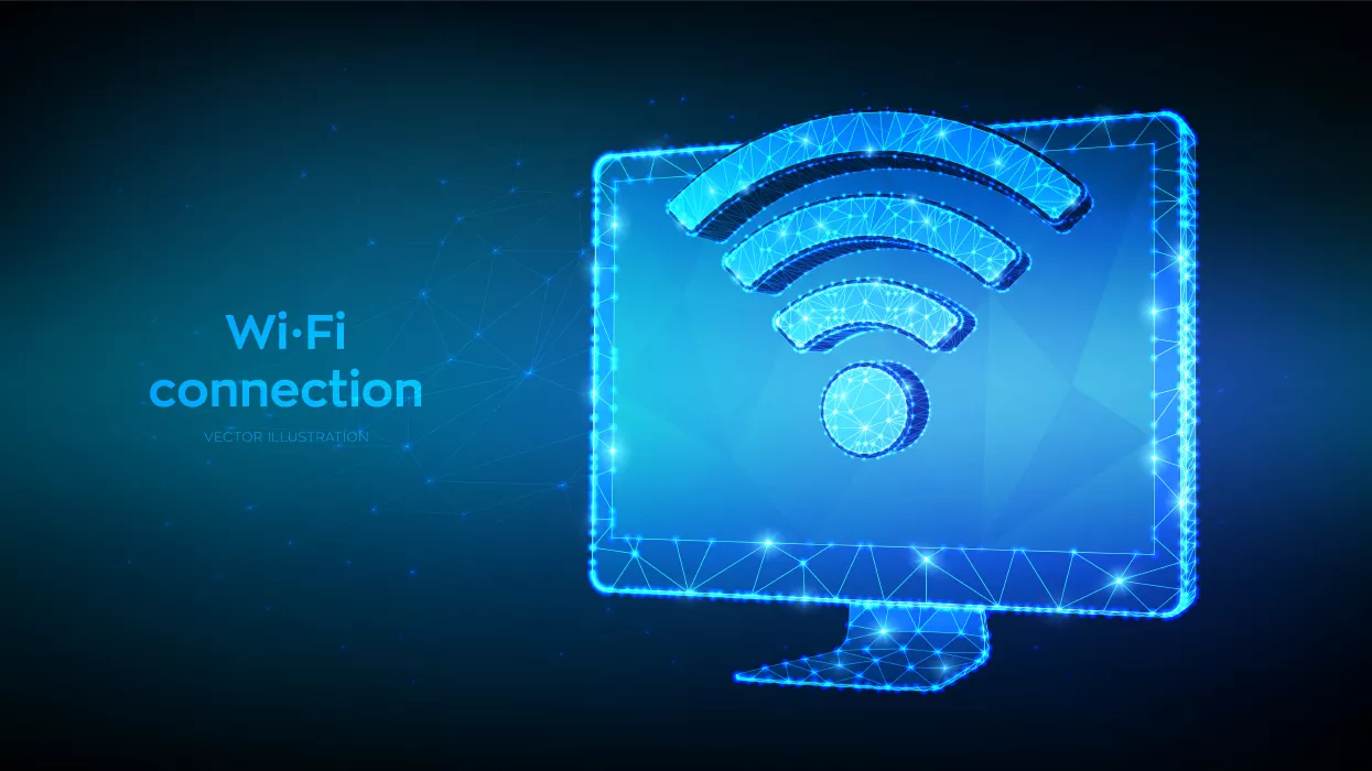 وکتور پس زمینه درخشان وای فای شماره دو
