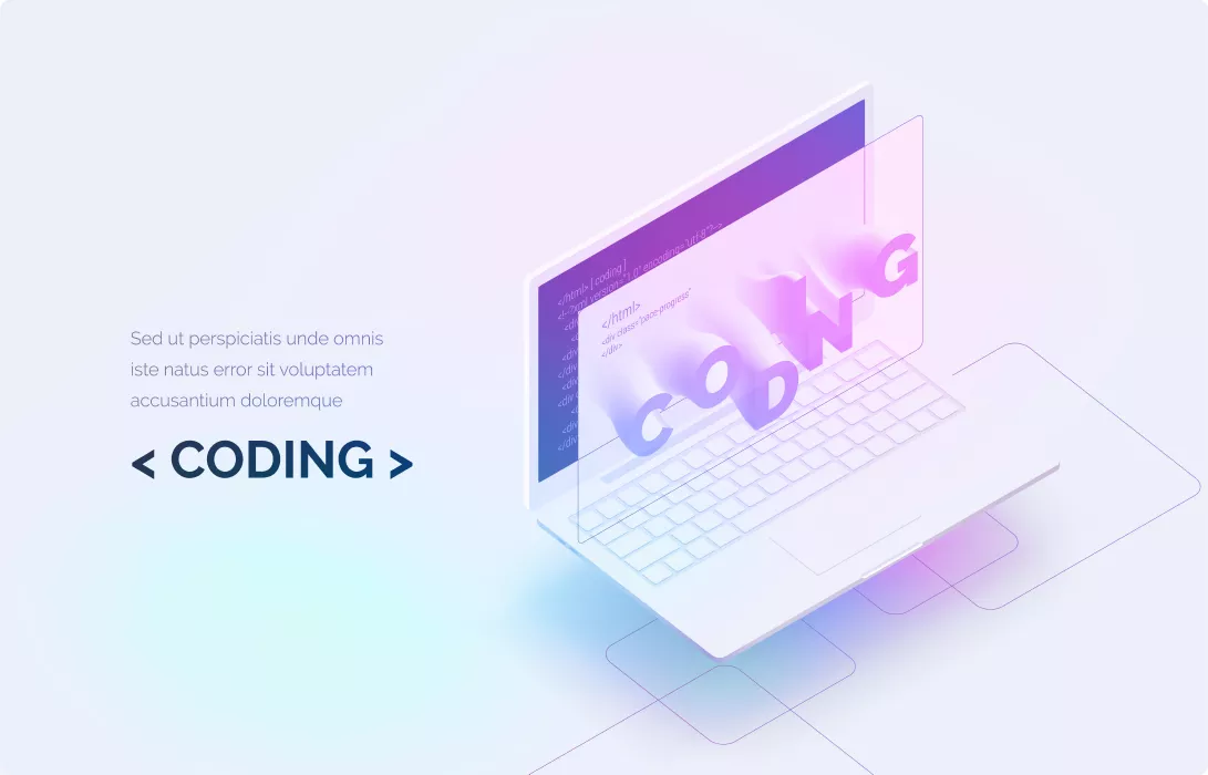 وکتور توسعه برنامه و کد نویسی