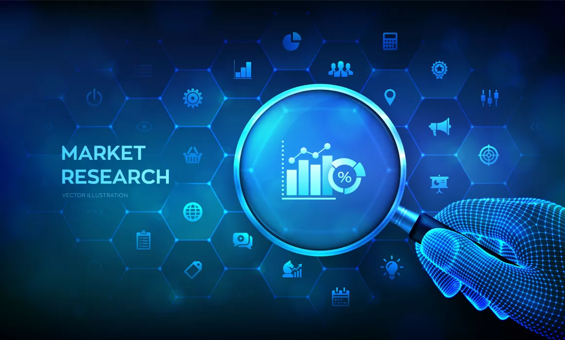 وکتور بکگراند تکنولوژی و المان طراحی نمودار و آنالیز