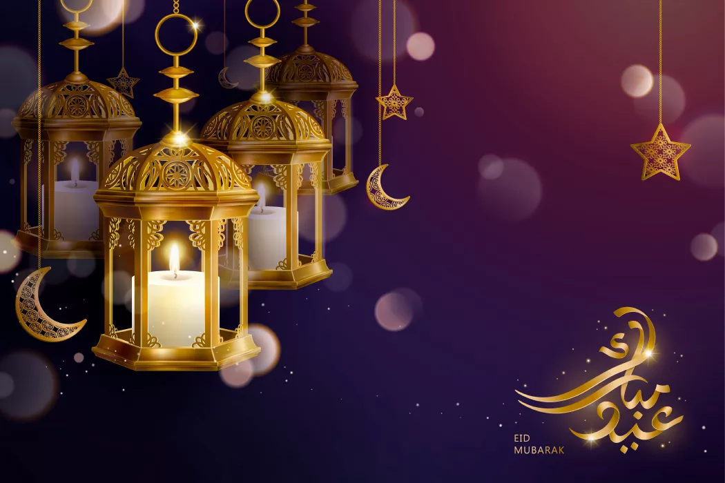وکتور پس زمینه ماه رمضان شماره چهار
