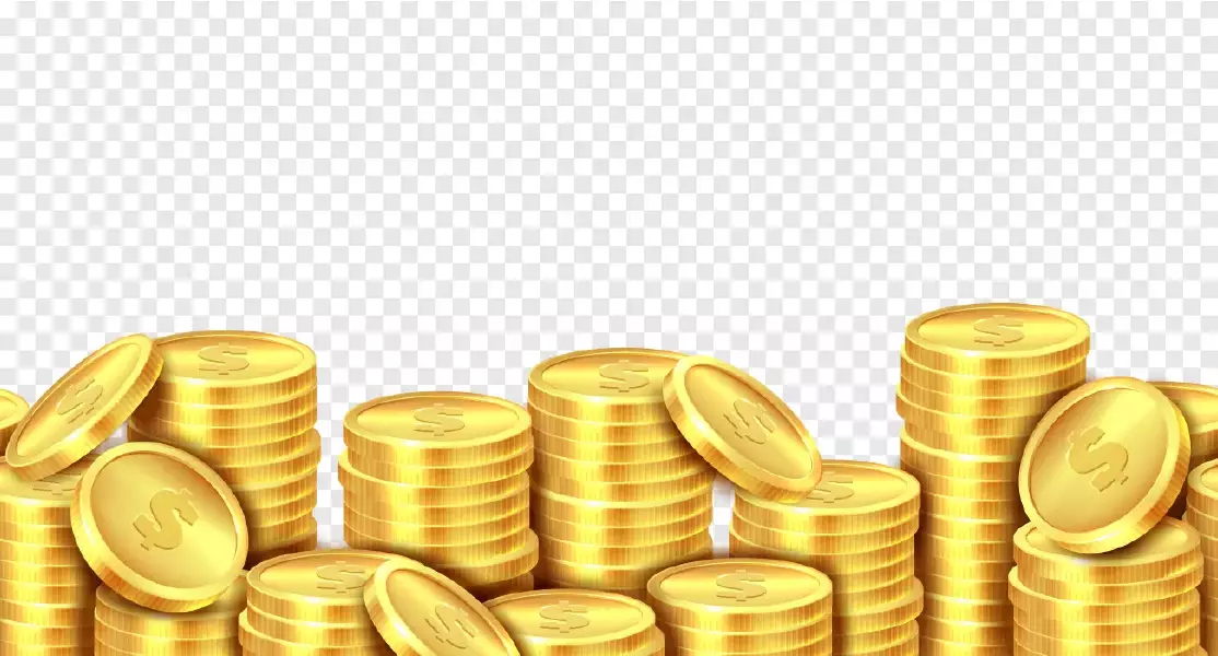 وکتور سکه های طلا
