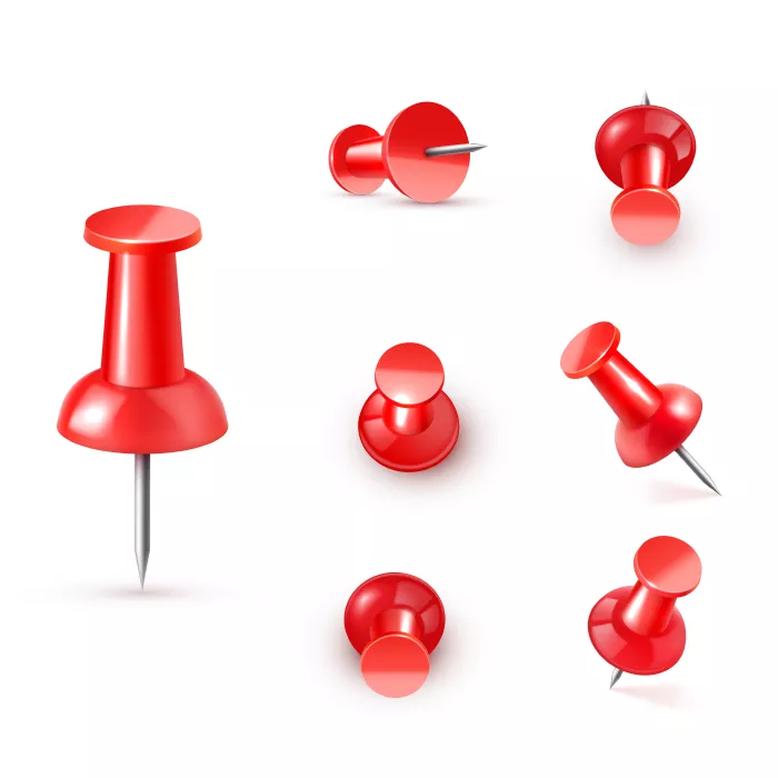 وکتور پونز های قرمز رنگ