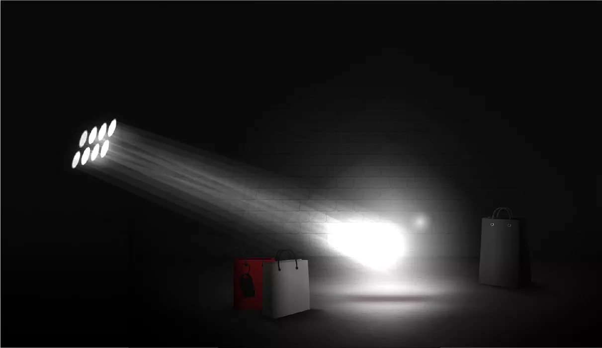 وکتور نور پردازی واقع بینانه