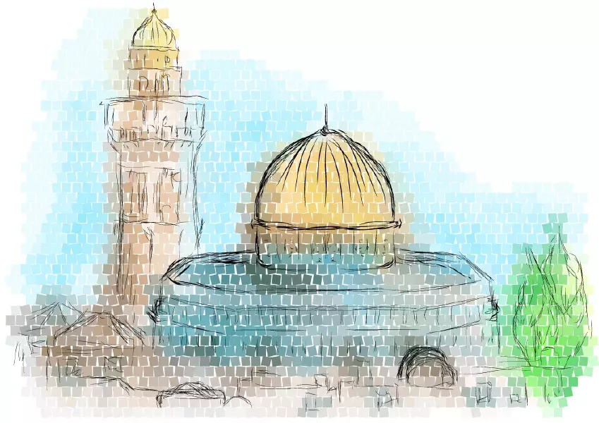 وکتور طراحی مسجد قدس شماره سه