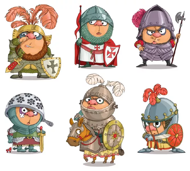 وکتور طراحی شخصیت های کارتونی