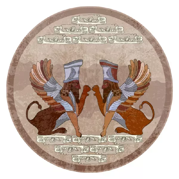 وکتور طراحی و بکگراند طرح باستانی