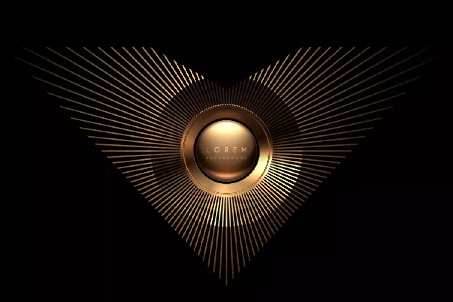 وکتور پس زمینه لوکس طلایی و سیاه