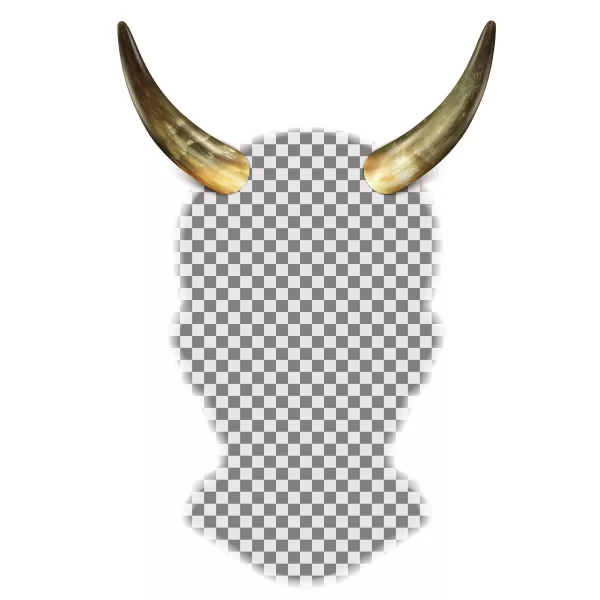 وکتور واقع بینانه شاخ حیوانات شماره سه