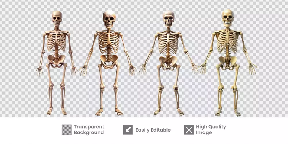 وکتور پزشکی اسکلت واقع بینانه