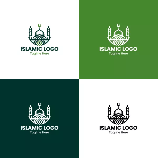 وکتور طراحی لوگو مسجد شماره سه