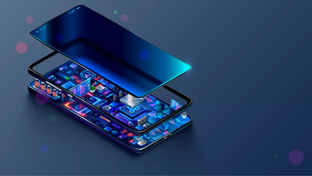 وکتور گوشی موبایل و قطعات داخلی