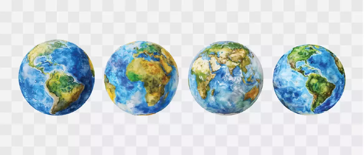 وکتور واقع بینانه کره زمین