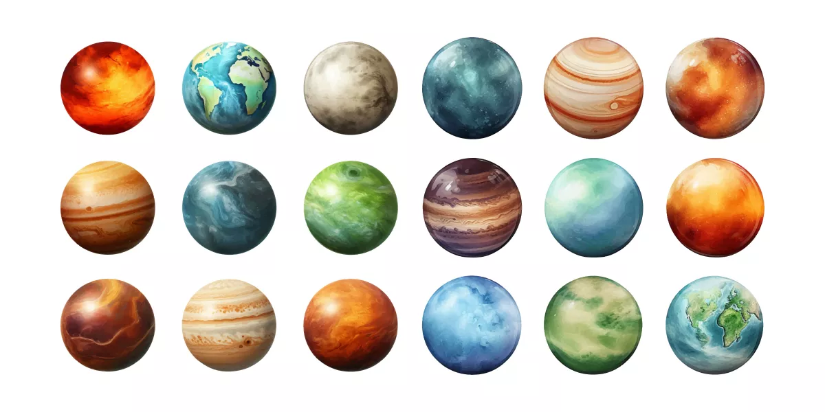 وکتور سیارات مختلف شماره دو