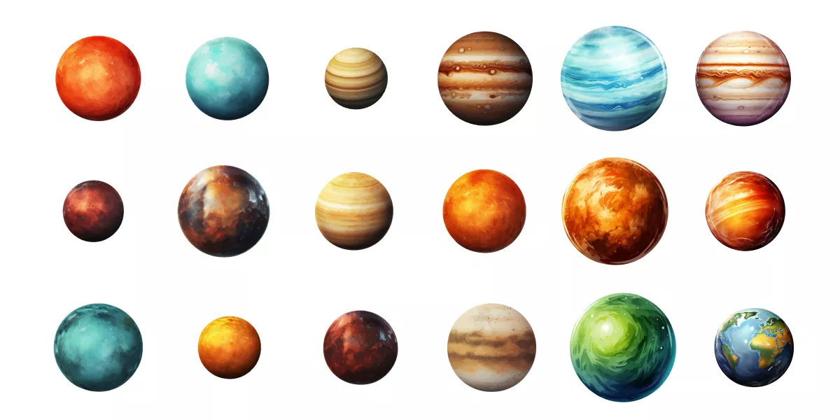 وکتور سیارات مختلف شماره سه