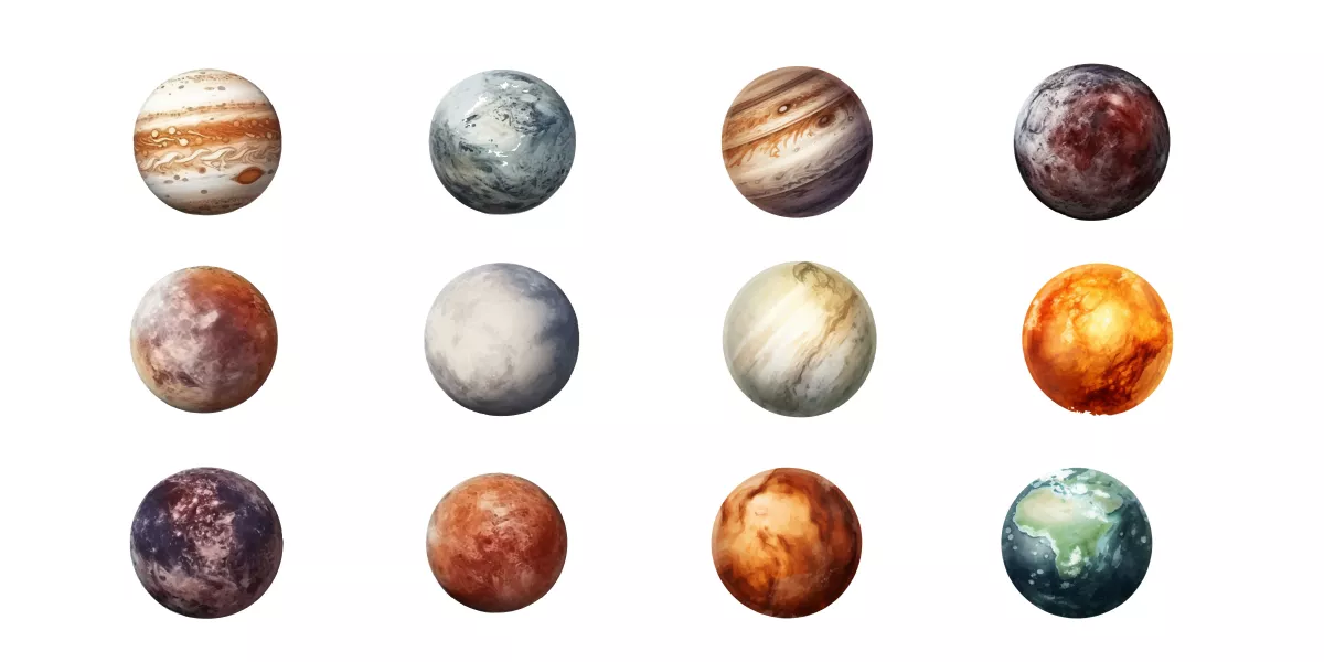 وکتور سیارات مختلف شماره چهار