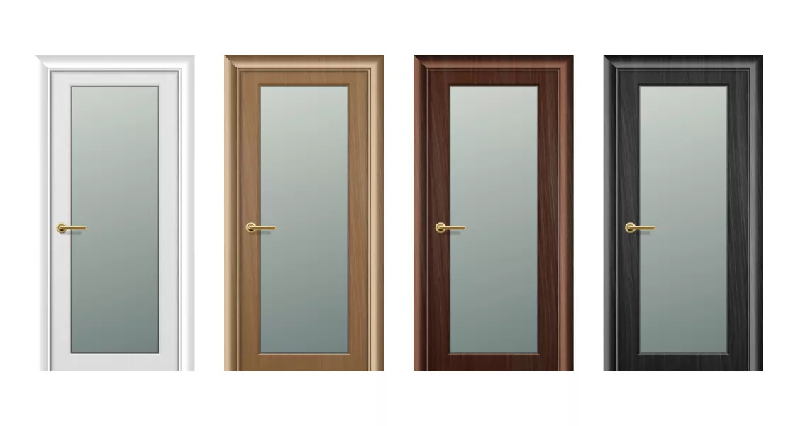 وکتور درب های شیشه ای و چوبی شماره یک