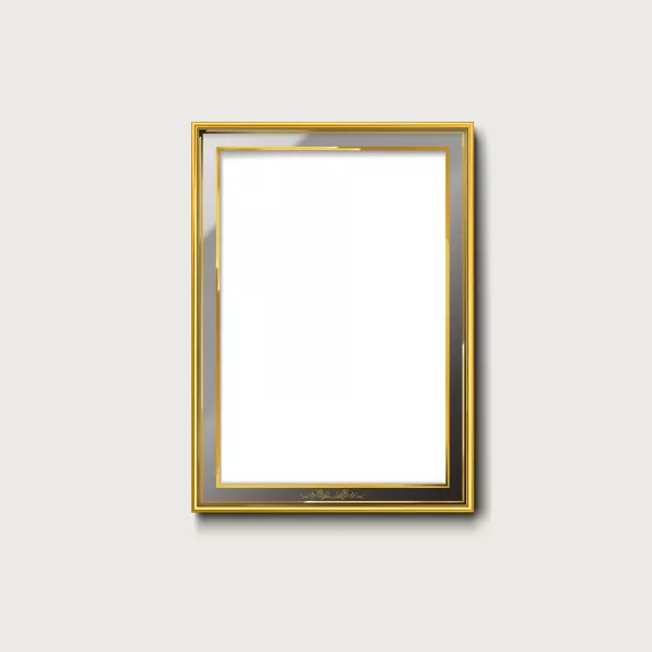وکتور قاب عکس و تابلو طلایی