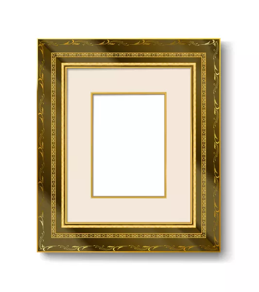 وکتور قاب عکس طلایی شماره چهارده