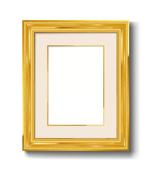 وکتور قاب عکس طلایی شماره هفده