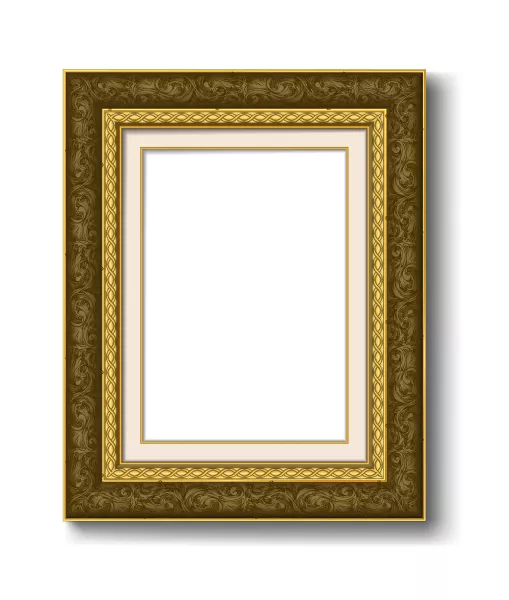 وکتور قاب عکس طلایی شماره نوزده
