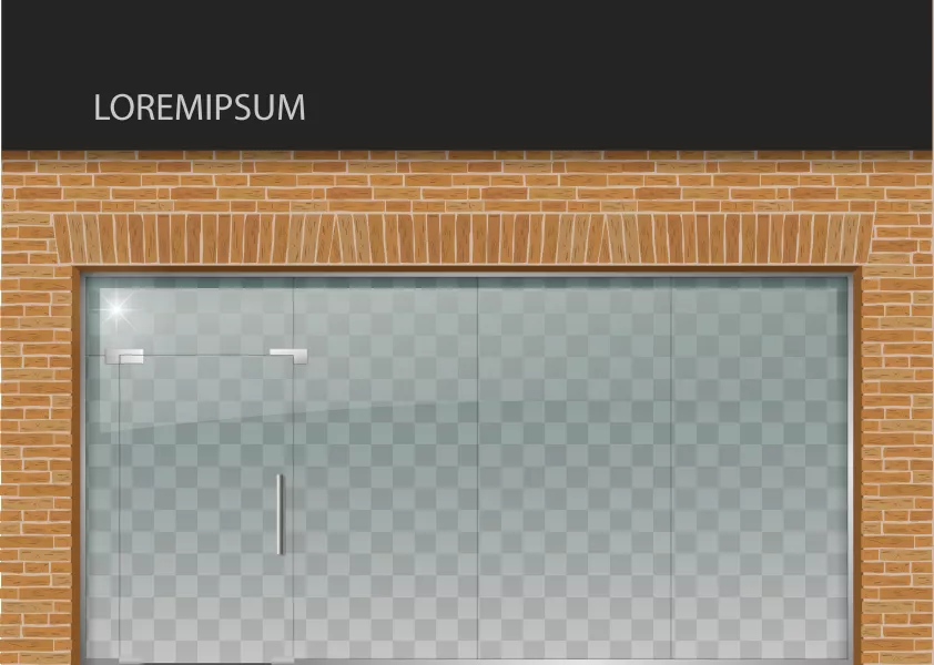 وکتور ساختمان فروشگاه واقع بینانه شماره دو