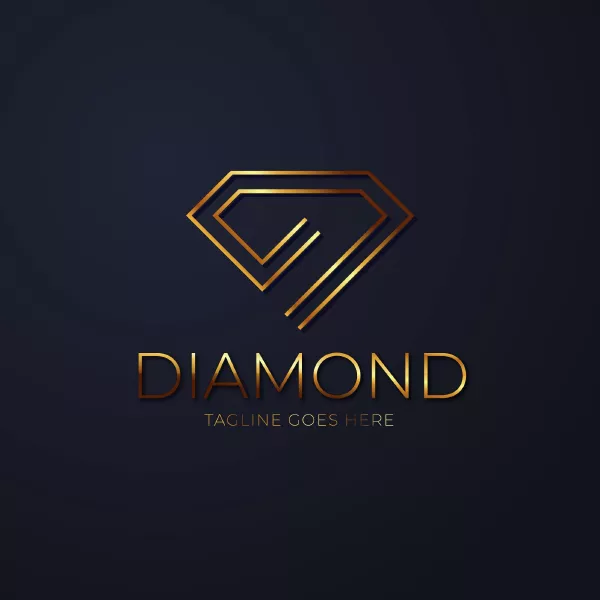 وکتور لوگو لوکس طلایی