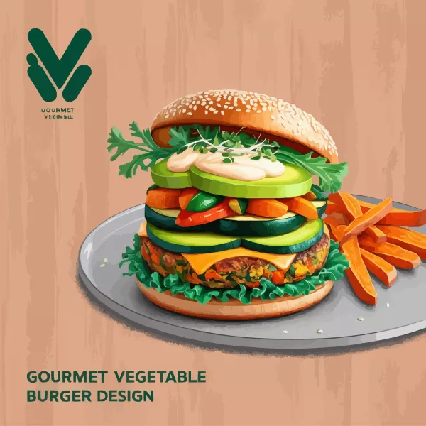 وکتور تبلیغ فست فود شماره دو