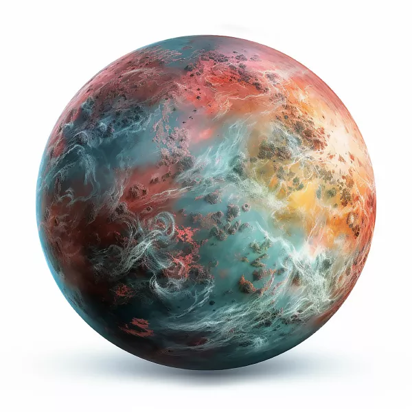 وکتور واقع بینانه سیاره