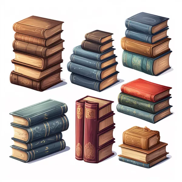 وکتور کتاب های قدیمی شماره یک