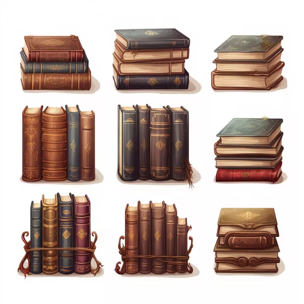 وکتور کتاب های قدیمی شماره دو