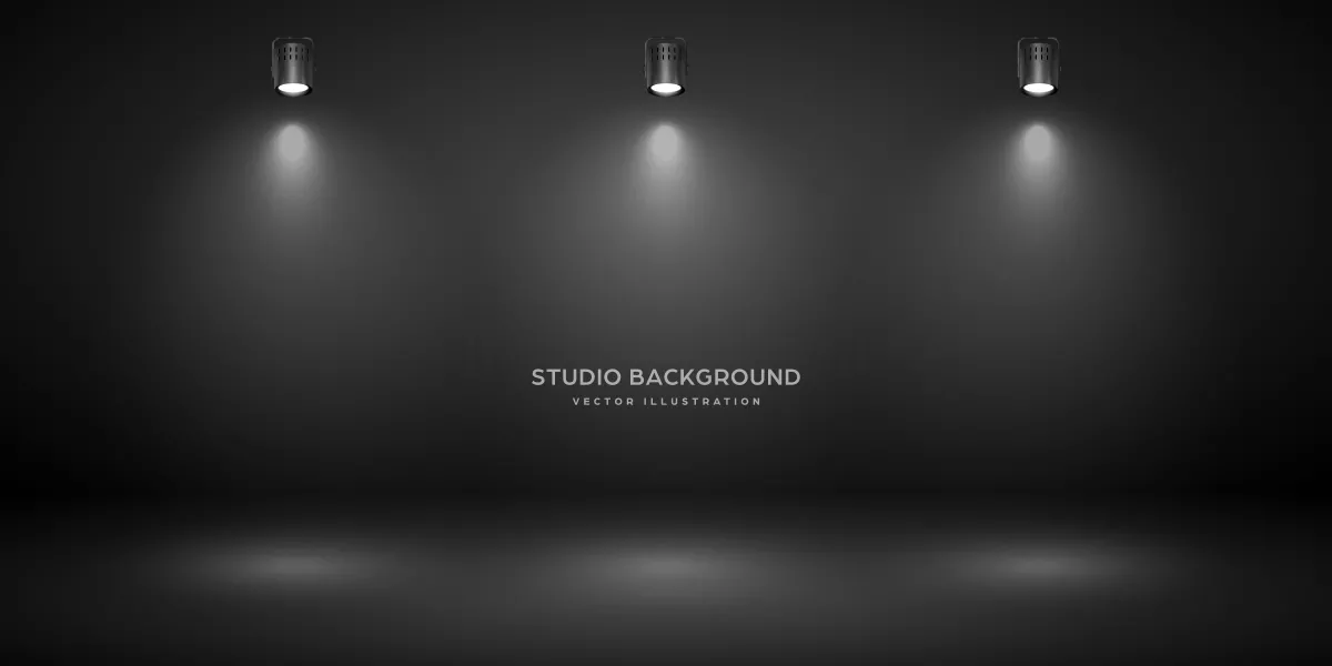 وکتور پس زمینه و لامپ با نور سفید