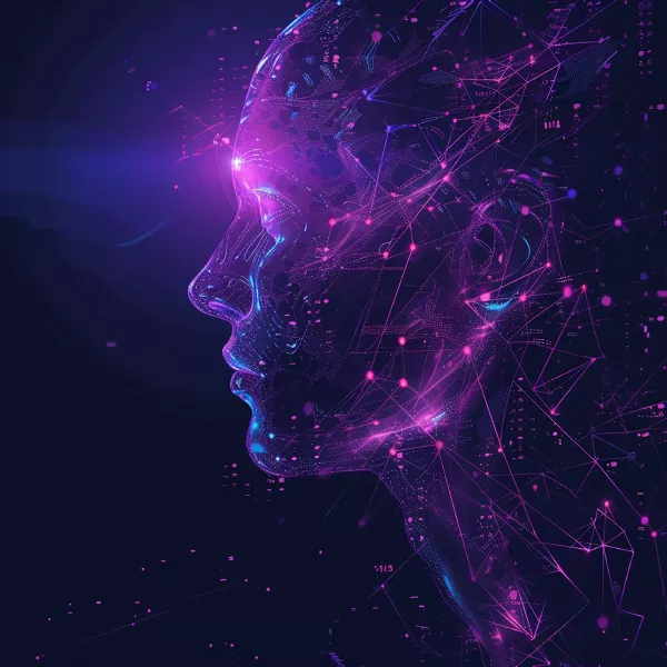 وکتور پس زمینه طراحی صورت و چهره تکنولوژی