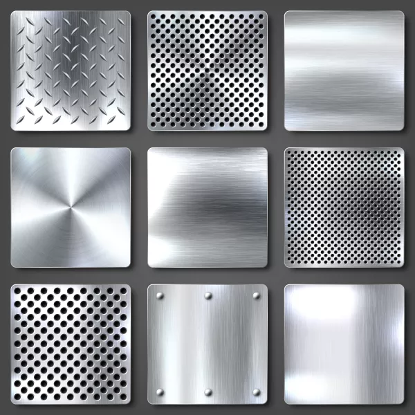 وکتور ست المان طراحی فلزی واقع بینانه شماره دو