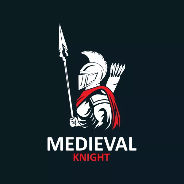 وکتور طراحی لوگو سرباز باستانی