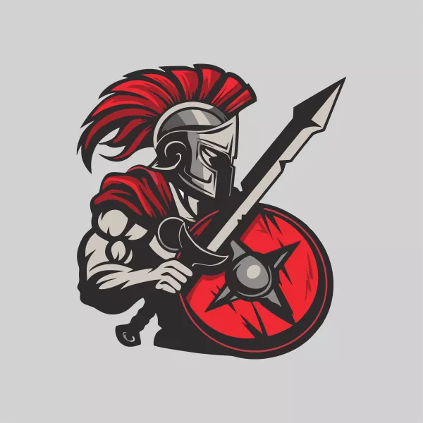 وکتور طراحی کاراکتر سرباز باستانی