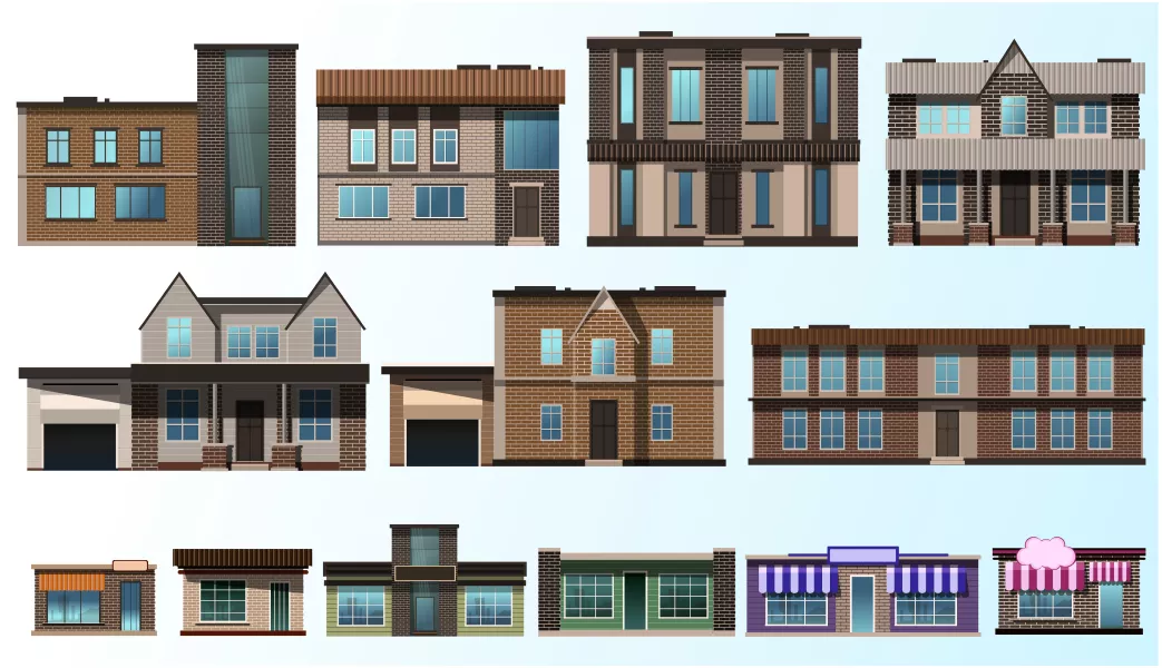 وکتور کلکسیون ساختمان و خانه