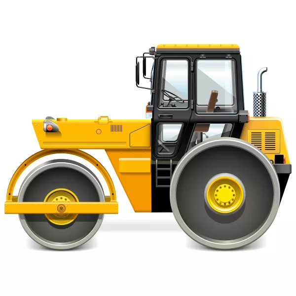 وکتور ساخت و ساز و غلتک