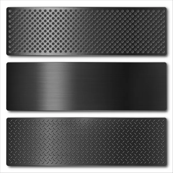 وکتور بنر و هدر وب سایت فلزی تیره