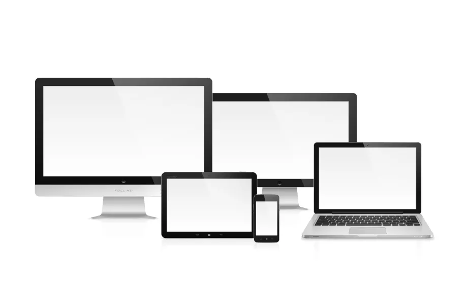 وکتور صفحه نمایش لوازم مختلف