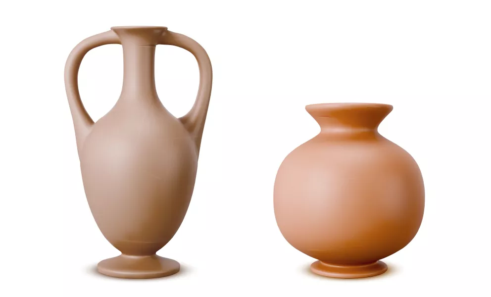 وکتور کوزه های سفالی