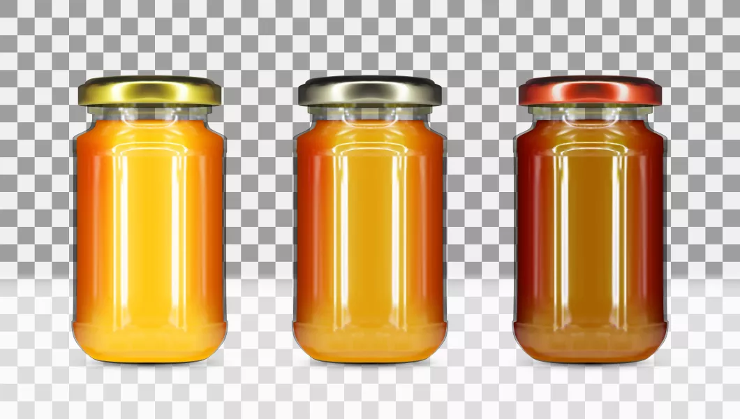 وکتور ظرف شیشه ای عسل شماره سه