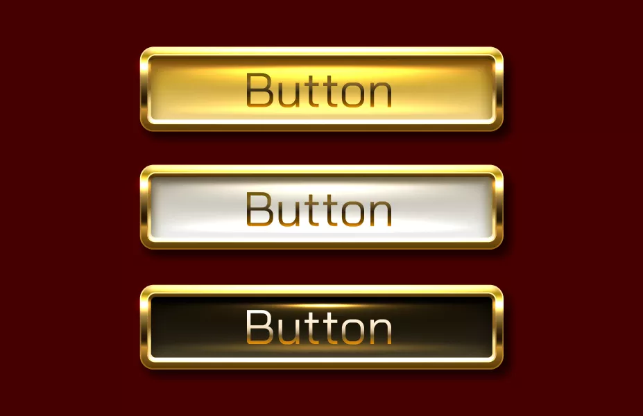 وکتور دکمه های طلایی
