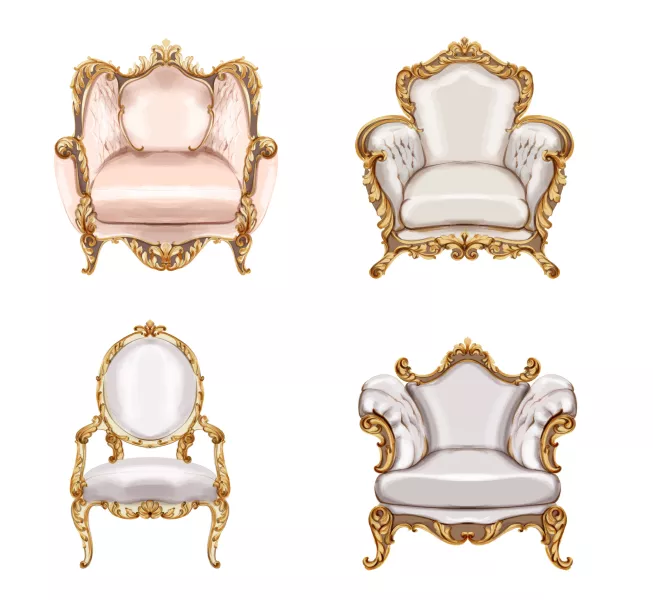 وکتور مبل های سه بعدی